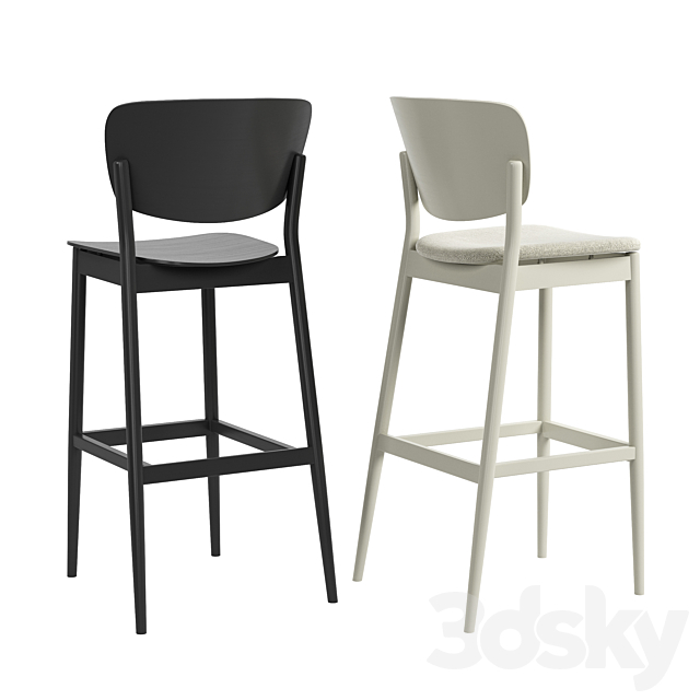 TON Valencia Barstool 3ds Max - thumbnail 2