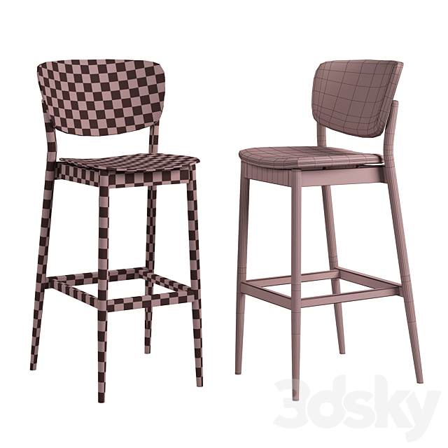 TON Valencia Barstool 3ds Max - thumbnail 3