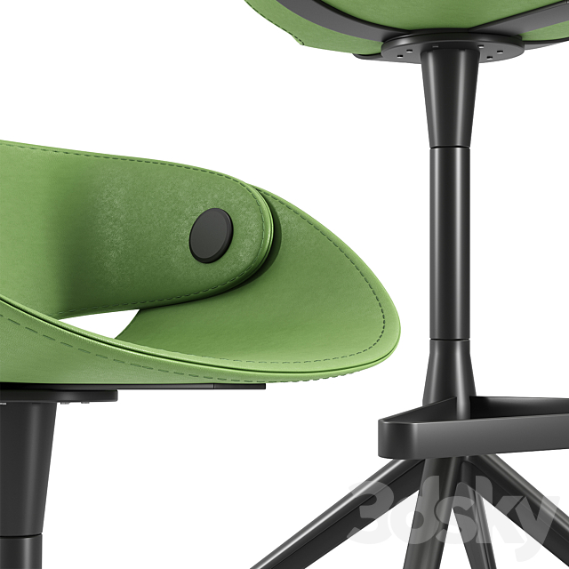 Tonon Fl@t (Flat) Italian semi-bar stool 66 cm 3DSMax File - thumbnail 4