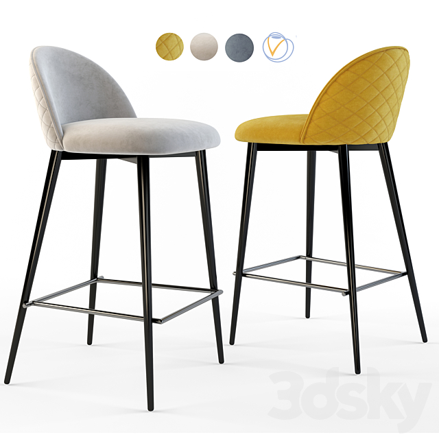 Top concept. Bar stool Marcus. 3ds Max - thumbnail 3