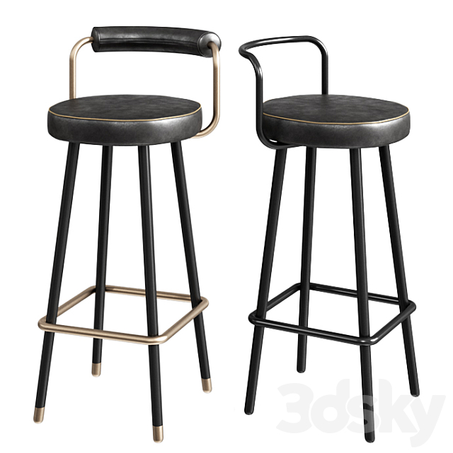 ToposWorkshop Block-BA Bar Stool 3DSMax File - thumbnail 1