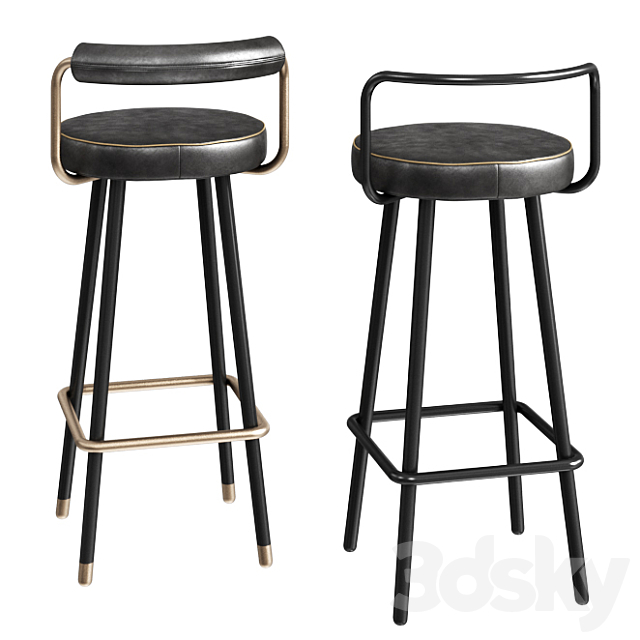 ToposWorkshop Block-BA Bar Stool 3DSMax File - thumbnail 2