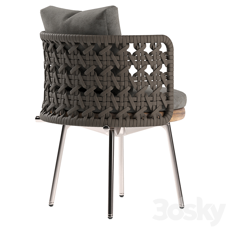 Torii Nest Outdoor Chair by Minotti 3DS Max Model - thumbnail 2