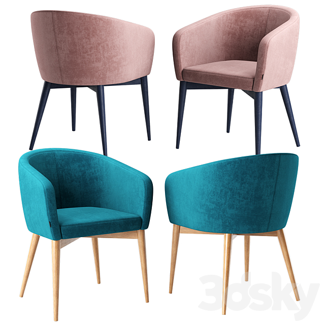 Torino chair 3DS Max Model - thumbnail 2