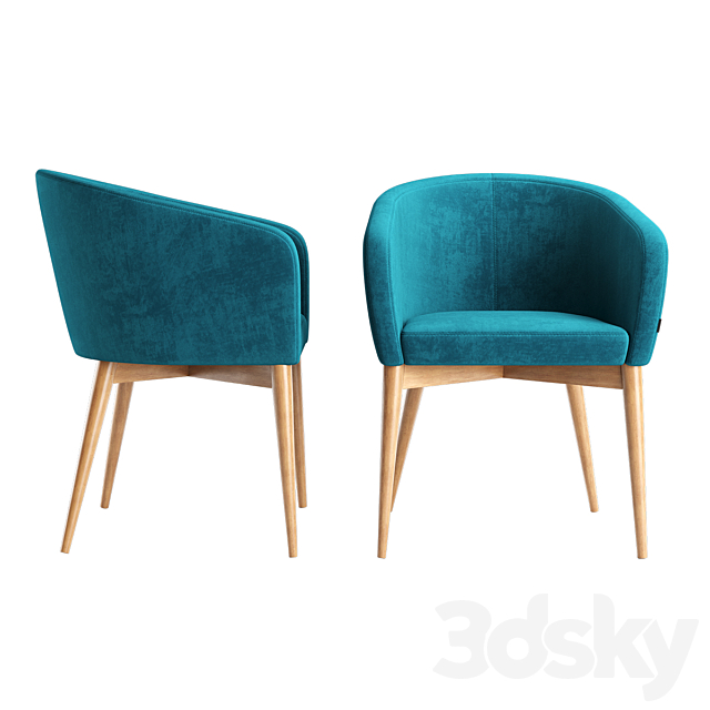 Torino chair 3DS Max Model - thumbnail 3