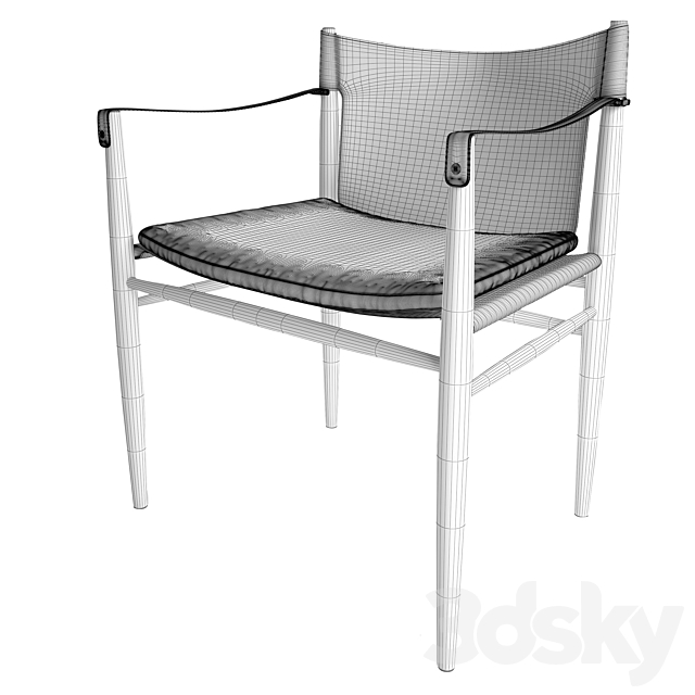 Trussardi Casa Saddle Chair 3ds Max - thumbnail 3