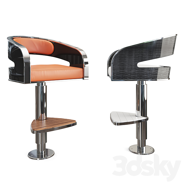 TYC-134 Bar Stool 3DSMax File - thumbnail 1