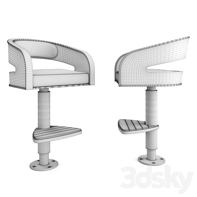 TYC-134 Bar Stool 3DSMax File - thumbnail 4