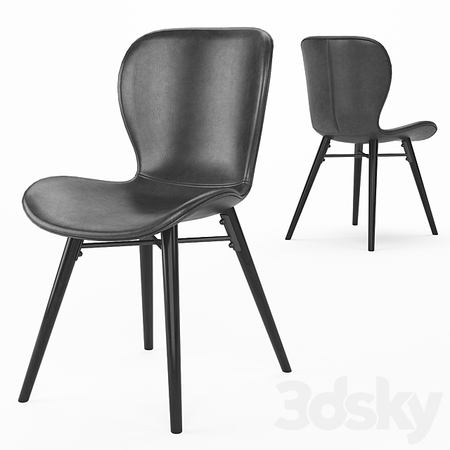 Uma_Faux_Leather_Dining_Chair_02 3ds Max - thumbnail 1