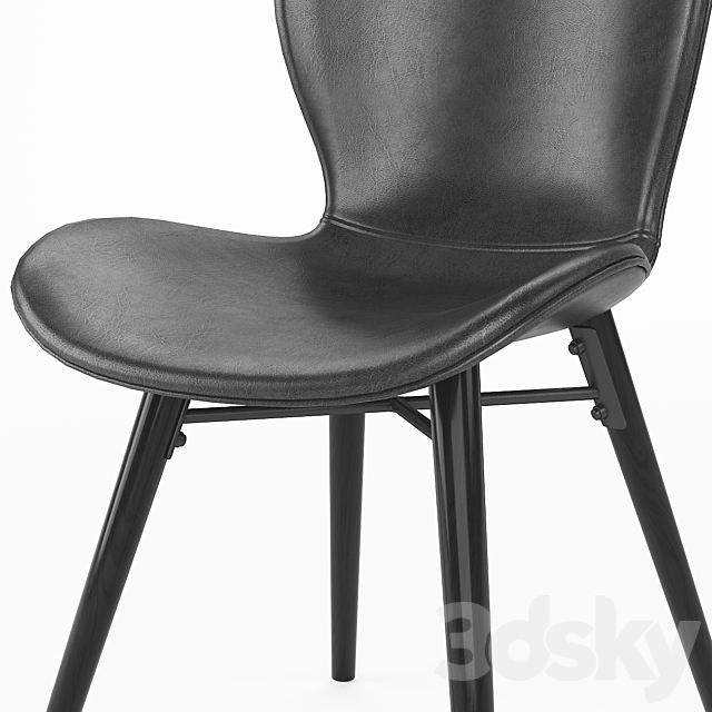 Uma_Faux_Leather_Dining_Chair_02 3ds Max - thumbnail 2