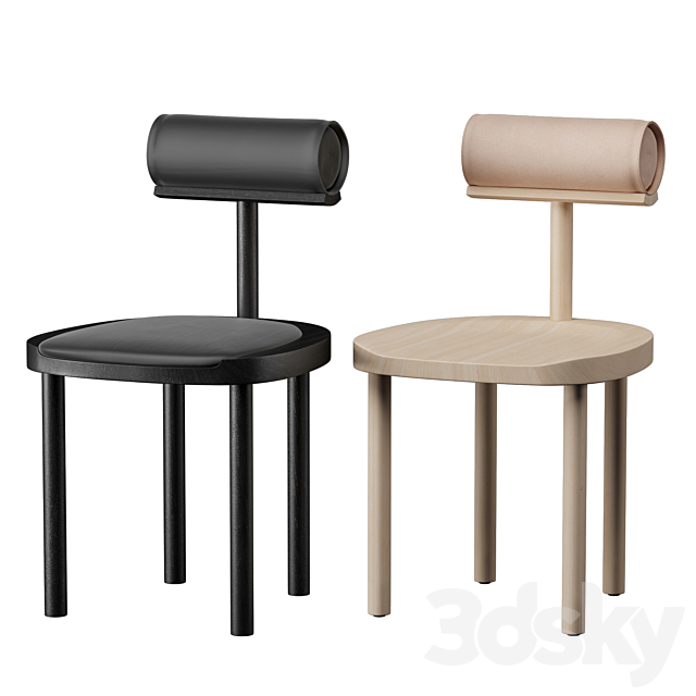 Una Chairs 3DS Max Model - thumbnail 2