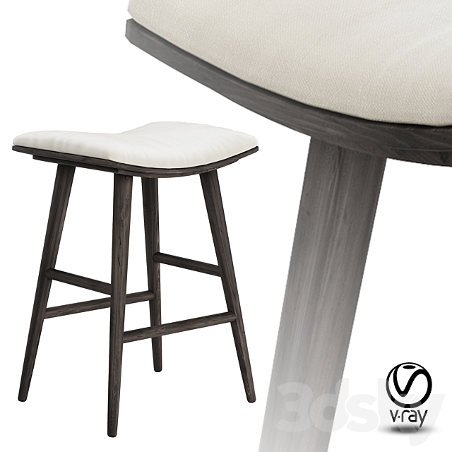 Union Saddle Counter Stool 3ds Max - thumbnail 3