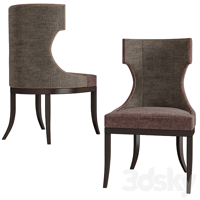 Upholstered Dining Chair Baker 3DSMax File - thumbnail 1