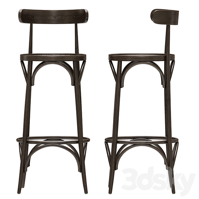 Vallese Stool 3DS Max Model - thumbnail 2