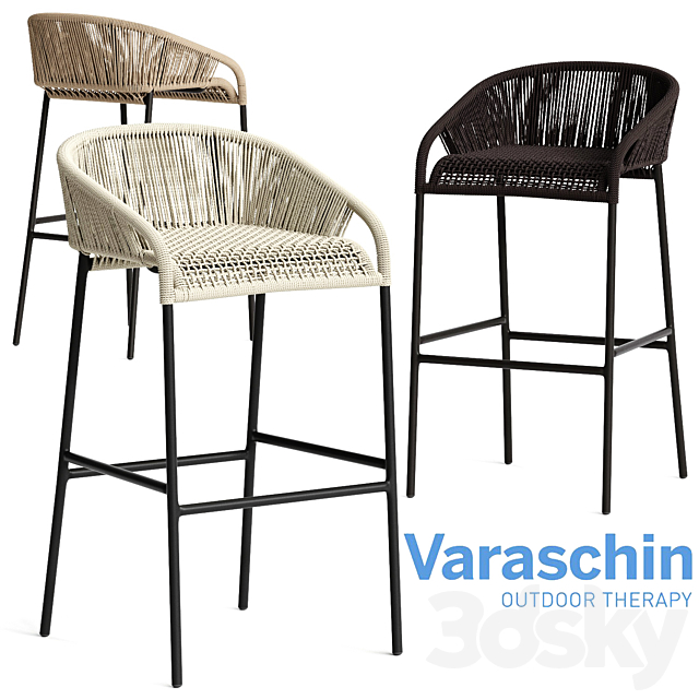 Varaschin CRICKET Bar Chair 3DSMax File - thumbnail 1