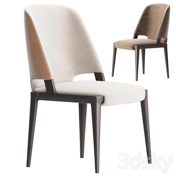 VELIS Dining Chair 3DS Max Model - thumbnail 1