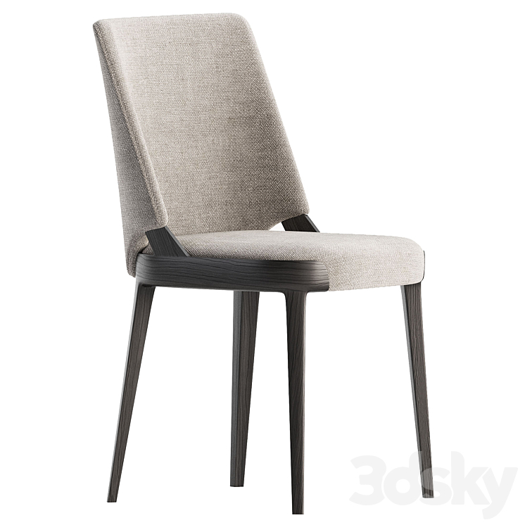 VELIS Dining CHair set 02 3DS Max Model - thumbnail 2