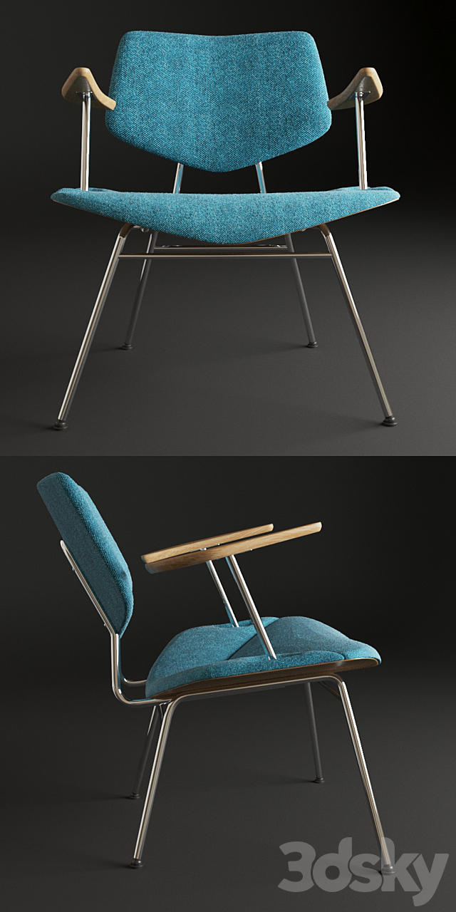 Vermund VL135 Cosy lounge chair 3DSMax File - thumbnail 2