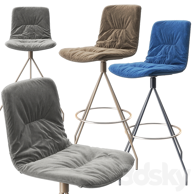 Viccarbe Klip barstool 3DSMax File - thumbnail 1