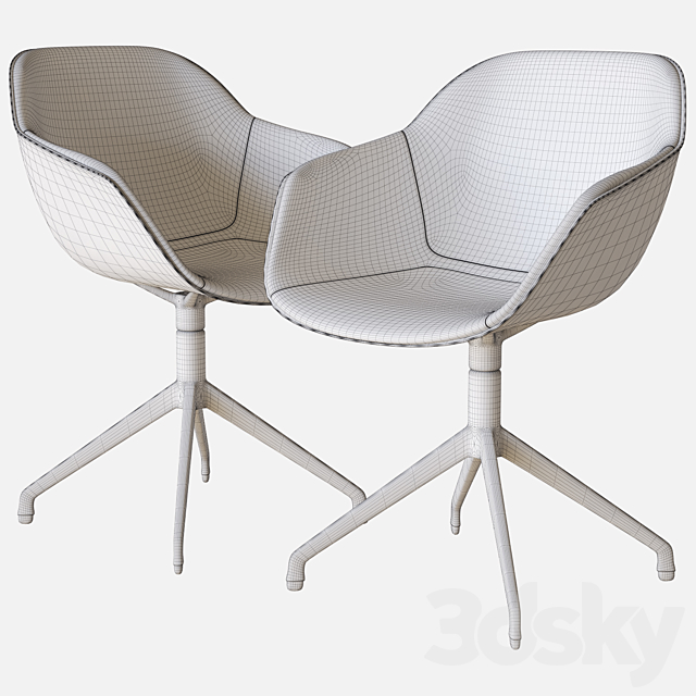 vienna swivel chair boconcept 3DS Max Model - thumbnail 3