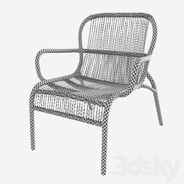 Vincent Sheppard Loop Lounge Chair 3DS Max Model - thumbnail 3