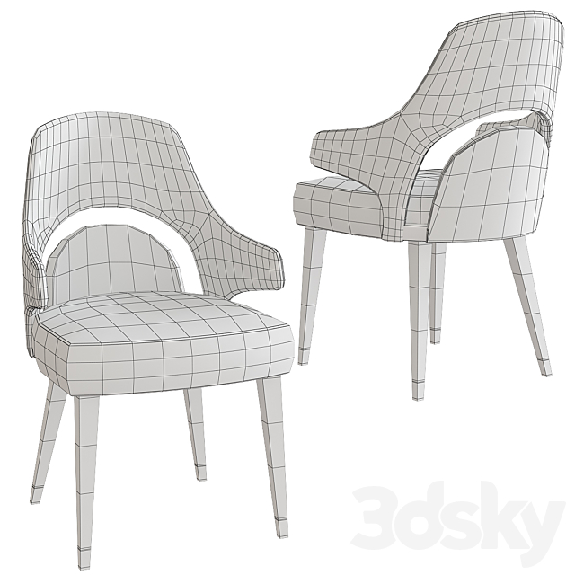 VINE Chair Vine Collection By Turri 3ds Max - thumbnail 2