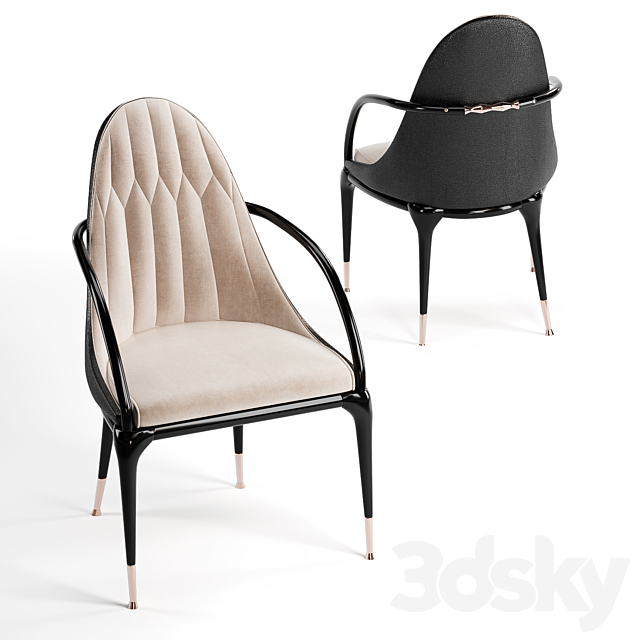 Visionnaire Jera Chair 3ds Max - thumbnail 2