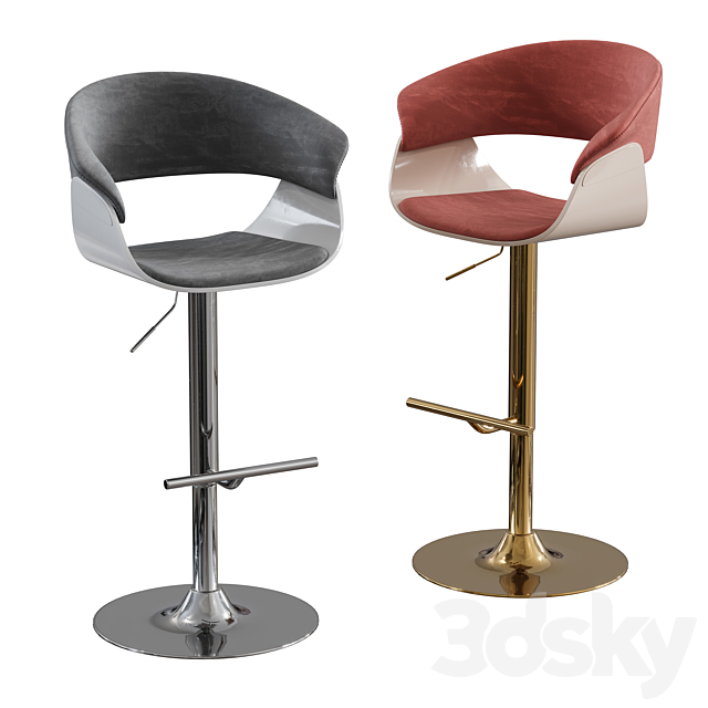 Vismara home bar stool 3DSMax File - thumbnail 1