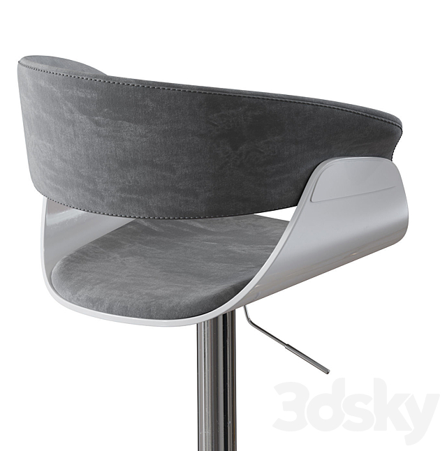 Vismara home bar stool 3DSMax File - thumbnail 5