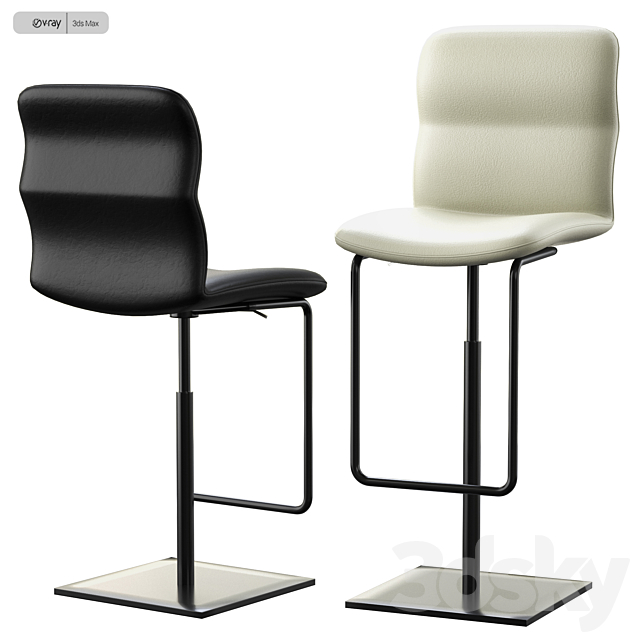 VITCTOR STOOL Italia chairs 3DSMax File - thumbnail 1