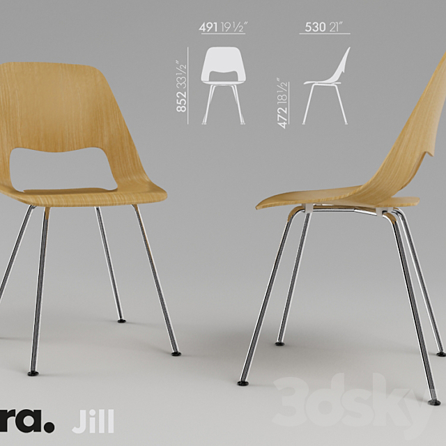 Vitra _ Jill 3ds Max - thumbnail 1