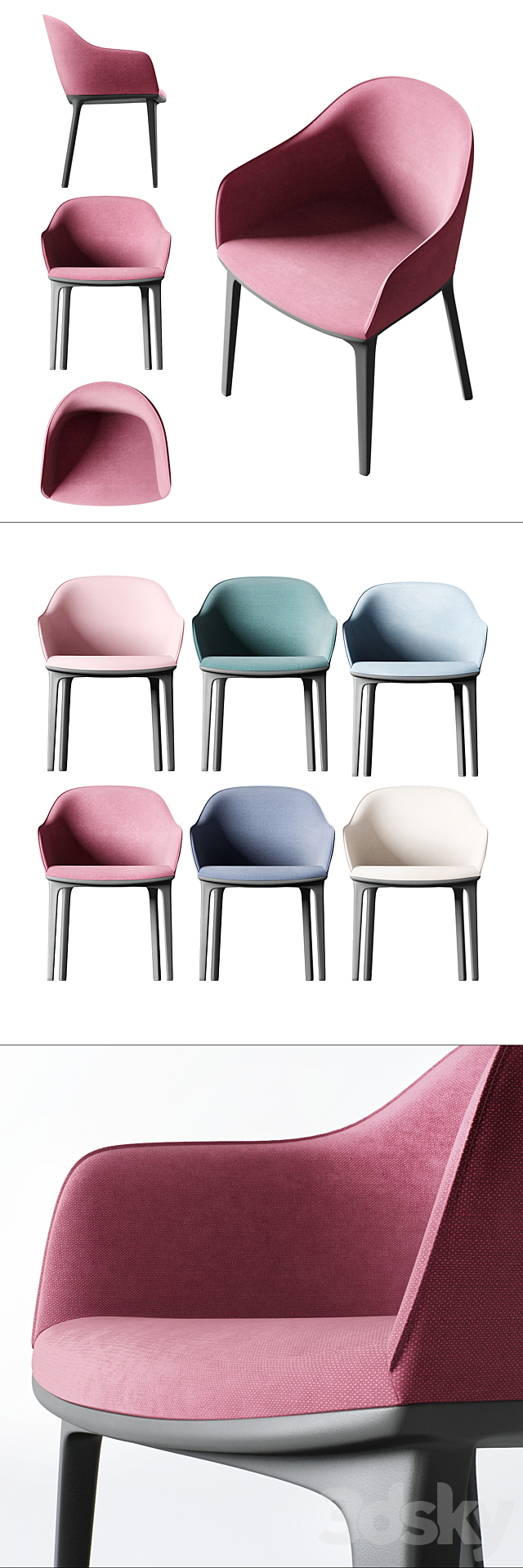 VITRA COLOR SET 3DS Max Model - thumbnail 3