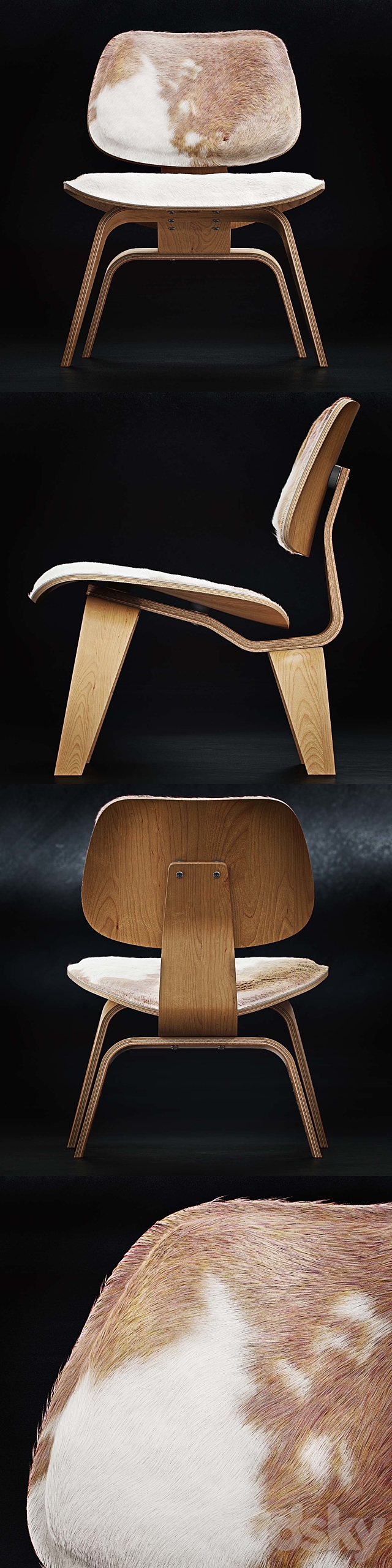 Vitra. Plywood Group – LCW + fur 3DSMax File - thumbnail 2