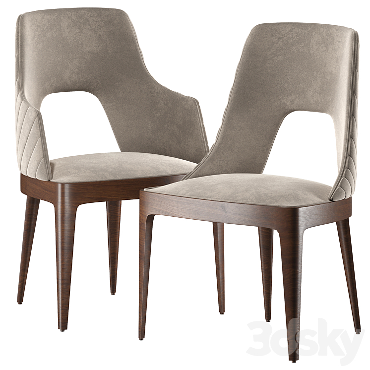 Vittoria Frigerio Reina Chair 3DS Max Model - thumbnail 1