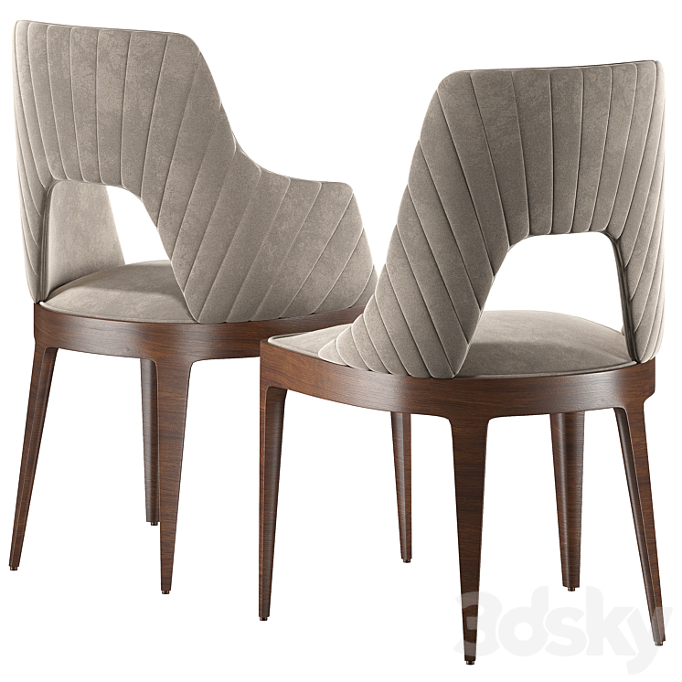 Vittoria Frigerio Reina Chair 3DS Max Model - thumbnail 2