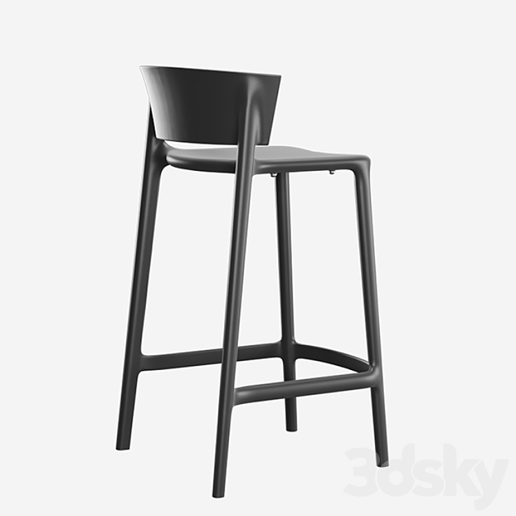 Vondom Africa Bar Stool 3DS Max Model - thumbnail 2