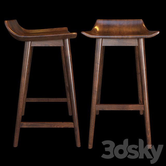 Wainscott 30 “Counter Stool by CB2 3DSMax File - thumbnail 1