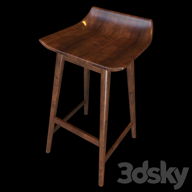 Wainscott 30 “Counter Stool by CB2 3DSMax File - thumbnail 2