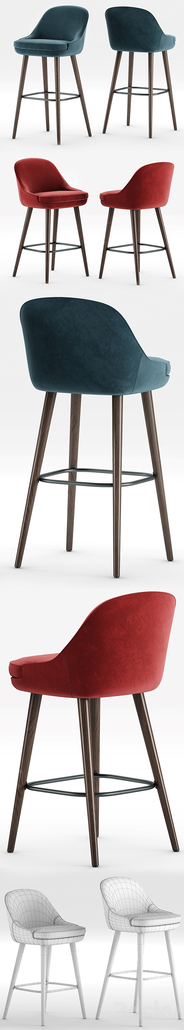 Walter Knoll 375 Bar Stool and Barhocker 3DSMax File - thumbnail 3