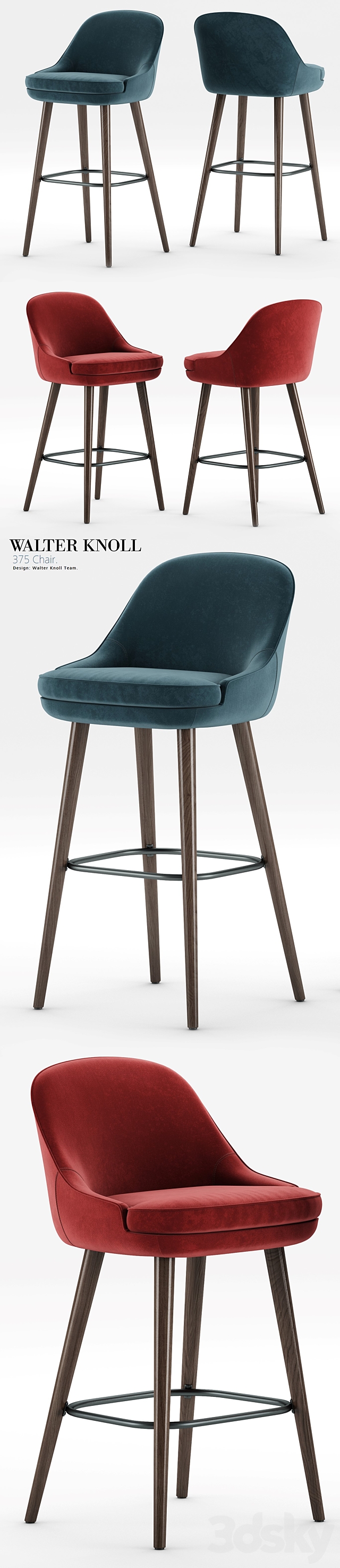 Walter Knoll 375 Chair Collections 3DS Max Model - thumbnail 3