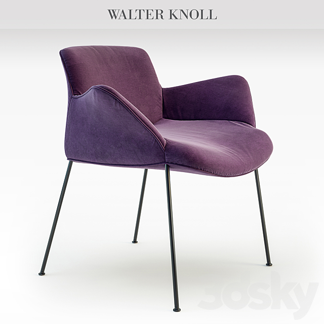 Walter Knoll chair BURGAZ 3DS Max Model - thumbnail 1