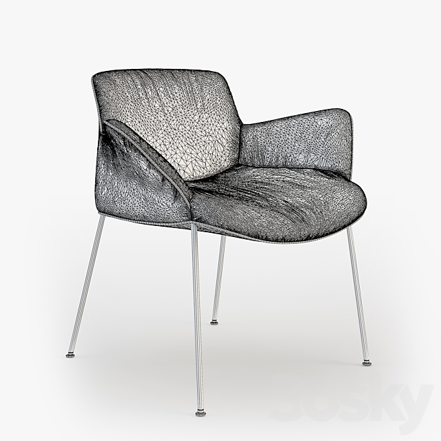 Walter Knoll chair BURGAZ 3DS Max Model - thumbnail 3