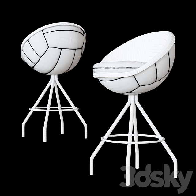 WEMBLEY FOOTBALL COUNTER STOOL (by Lento) 3DSMax File - thumbnail 3