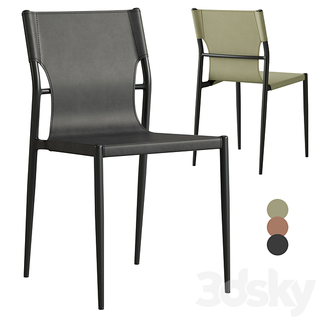 West dining chair 3ds Max - thumbnail 1