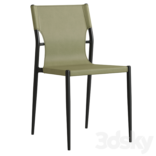 West dining chair 3ds Max - thumbnail 3