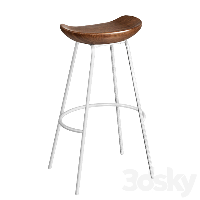 WEST ELM Alden Bar & Counter Stools 3DSMax File - thumbnail 2