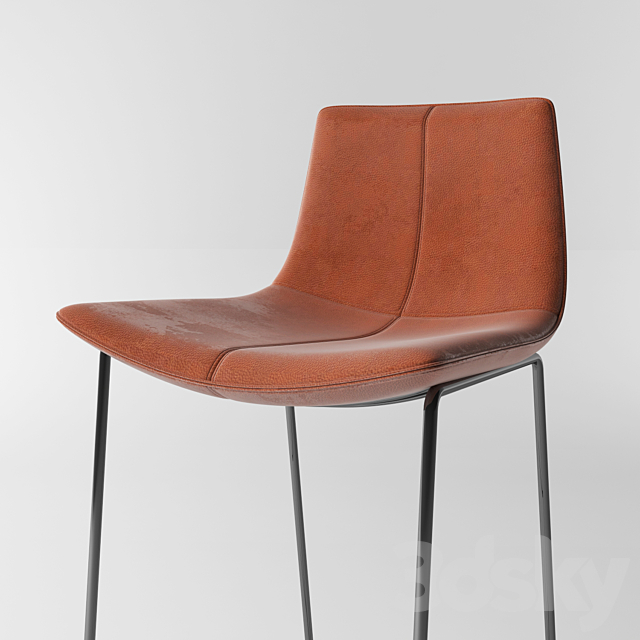 West elm Bar Stool 3DSMax File - thumbnail 3