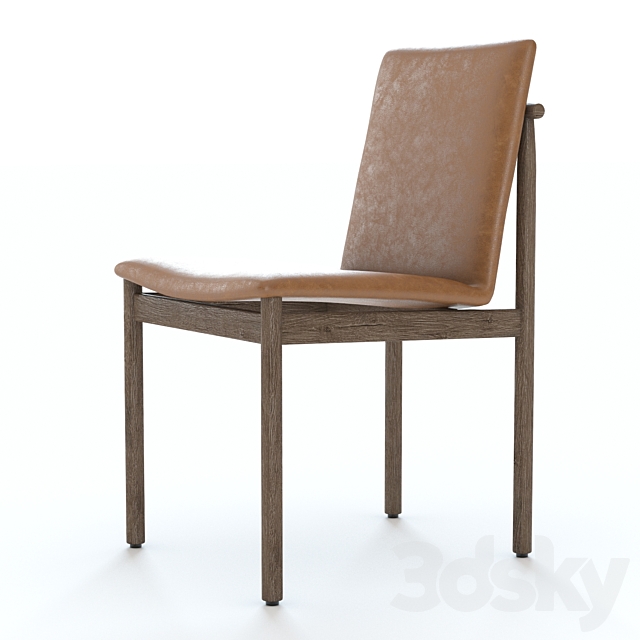 West Elm Framework Dining Chair 3DS Max Model - thumbnail 3