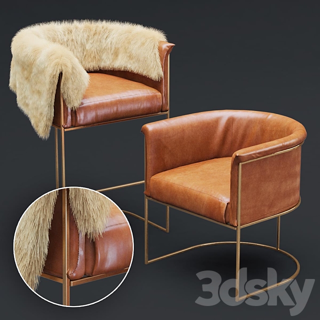 Wexler Barrel Back -armchair & bar stool-set02 3DSMax File - thumbnail 1