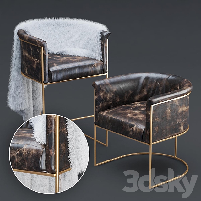 Wexler Barrel Back-armchair & bar stool-set03 3DSMax File - thumbnail 1